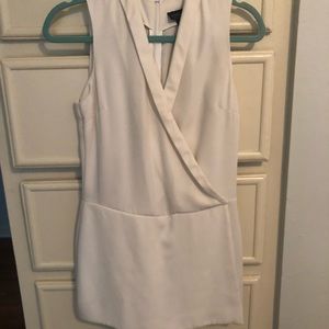 TopShop White Skort ROMPER